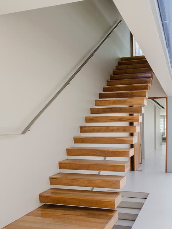Escaleras de madera en Santiago de Compostela